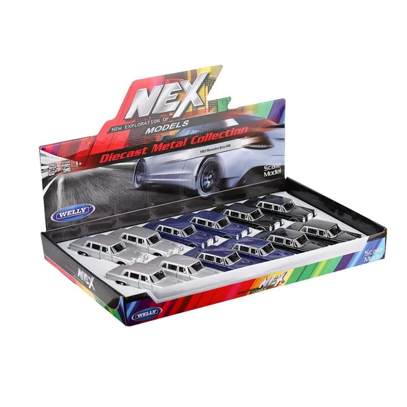 43834 Welly Mercedes Benz 1:32  Çek Bırak Model Arabalar - 1 Adet Stokta Olan Gönderilir
