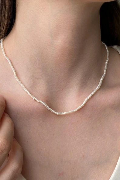 Kadın Çıtır Doğal İncili Kolye ürün görseli 1