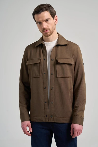 Vizon Armürlü Bebe Yaka Kendinden Pamuklu Garnisiz-Biyesiz Standart Fit Mont 1007245163 - 3