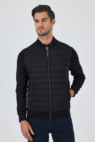 Düz Suprem Dik Yaka Astarsız Slim Fit Mont 1007250114