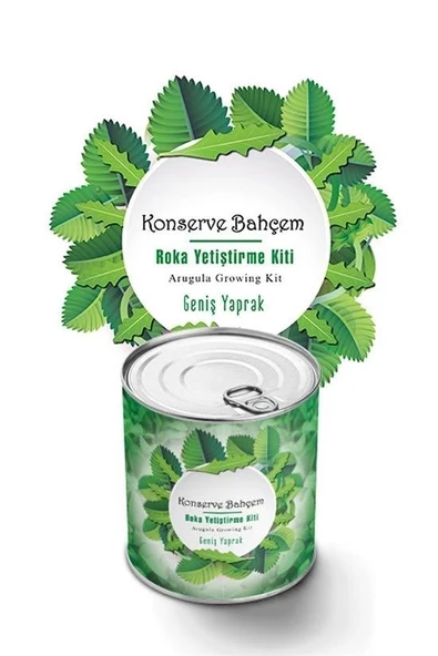 BUFFER® Konserve Bahçem Evde Konservede İri Yapraklı Roka Yetiştirme Kiti - 2