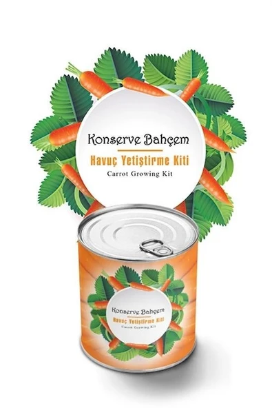 BUFFER® Konserve Bahçem Evde Konservede Havuç Yetiştirme Büyütme Kiti - 2
