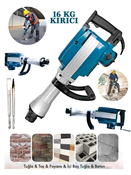 Germany Style GER-3035 Profesyonel 16 Kg Kırıcı Delici Hilti Taşıma Çanta Hediyeli