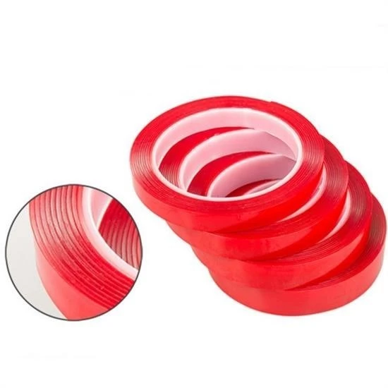 BUFFER® 2 Metre Güçlü Yapışkanlı Çift Taraflı Slikon Pratik Şeffaf Bant - 3