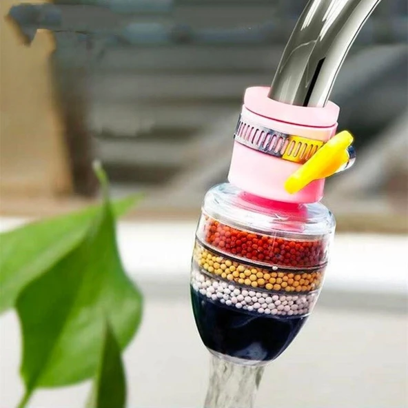 BUFFER® 6 Katmanlı Musluk Ucu Filtreli Su Tasarruflu Hijjenik Musluk Başlığı - 3
