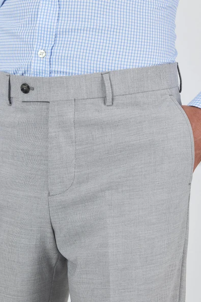 Uzun Kol Kareli Desen Bez Ayağı Sert Yaka cepli Pamuklu Classic Comfort Fit Gömlek 1004250177 - Resim 4