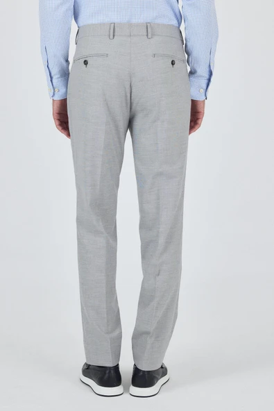 Uzun Kol Kareli Desen Bez Ayağı Sert Yaka cepli Pamuklu Classic Comfort Fit Gömlek 1004250177 - Resim 5