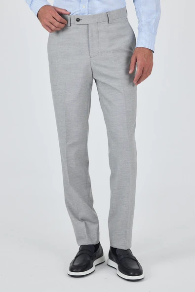 Uzun Kol Kareli Desen Bez Ayağı Sert Yaka cepli Pamuklu Classic Comfort Fit Gömlek 1004250177 - Resim 2