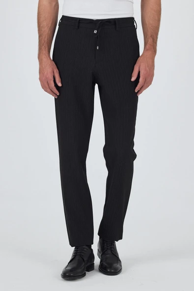 Siyah Esnek Yandan Cepli Casual Comfort Fit Jogger Pantolon 1003250117 ürün görseli