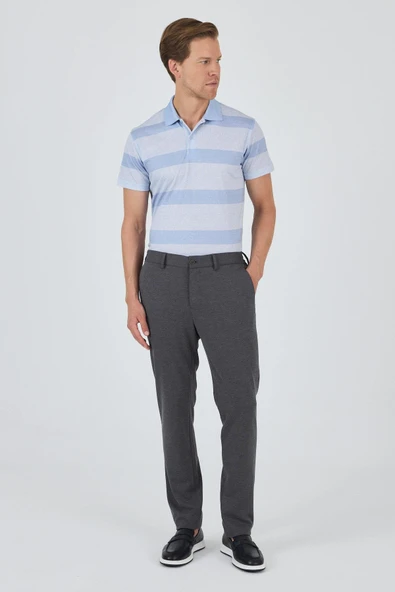 Gri Esnek Yandan Cepli Casual Slim Fit Jogger Pantolon 1003250156 - 2