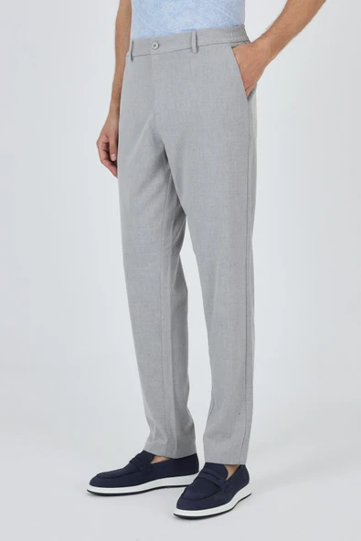 Gri Esnek Yandan Cepli Casual Standart Fit Jogger Pantolon 1003250119 - 3