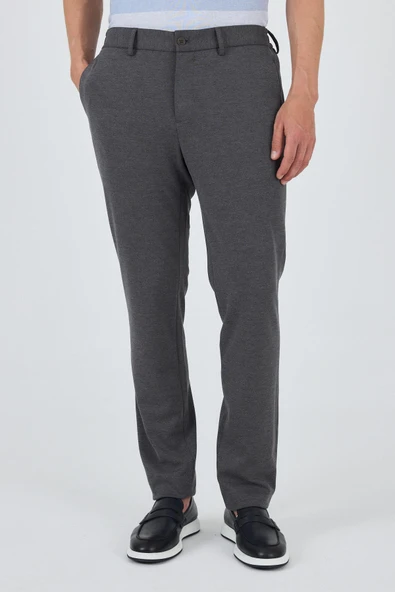 Gri Esnek Yandan Cepli Casual Slim Fit Jogger Pantolon 1003250156