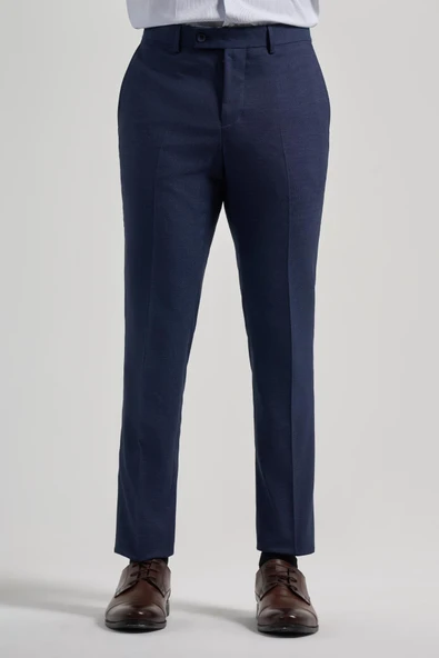 Lacivert Esnek Yandan Cepli Slim Fit Classic Pantolon 1003250160 ürün görseli