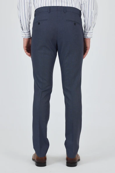 Mavi Filafil Yan Cep Açık Paça Slim Fit Ayarlanabilir Kemer Pantolon 1003250123 - 5