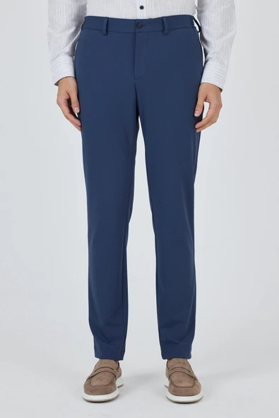 Lacivert Esnek Yandan Cepli Casual Slim Fit Jogger Pantolon 1003250162 ürün görseli