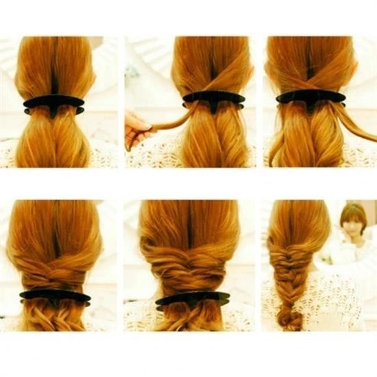 BUFFER® Pratik Balık Sırtı Yapma ve Saç Ayırma Aleti Aparatı - Resim 3