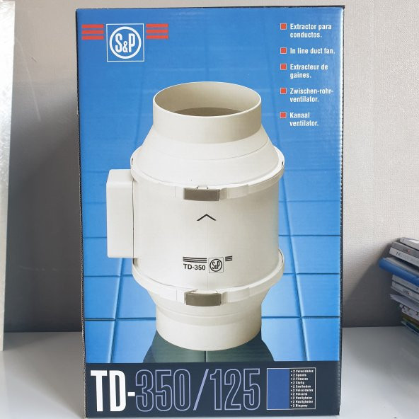 Soler Palau Td 350/125 Yuvarlak Kanal Tipi Karma Akışlı Fan Çap Değeri 125Mm Enerji Tasarruflu Güçlü Kolay Kurulum1900 Devir - 5