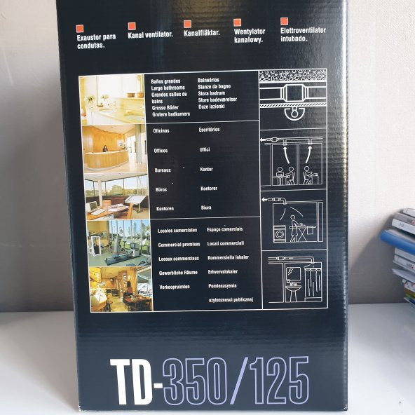 Soler Palau Td 350/125 Yuvarlak Kanal Tipi Karma Akışlı Fan Çap Değeri 125Mm Enerji Tasarruflu Güçlü Kolay Kurulum1900 Devir - 6