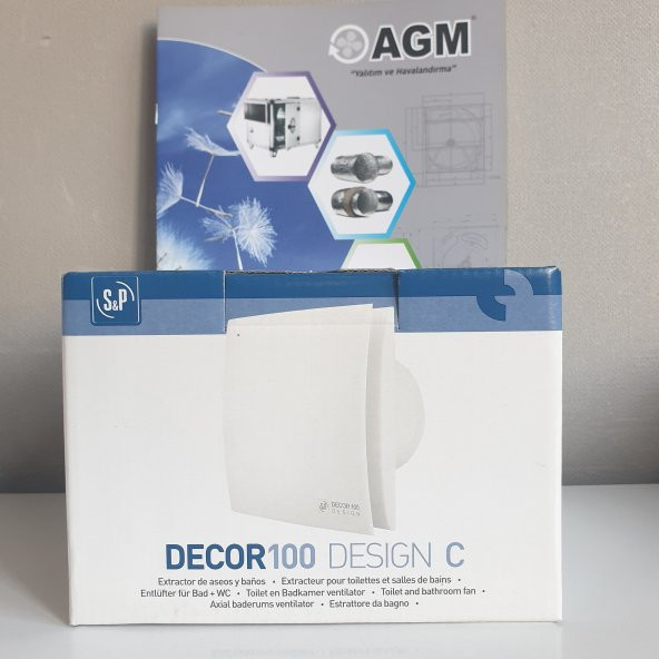 Banyo Fanı Soler&Palau Decor Design 100 C Mutfak Ortam Havalandırma Fanı 100lük Ø100m, 80 m³/h Debili Neon Pilot Lamba Geri Tepme Ventilli - 4