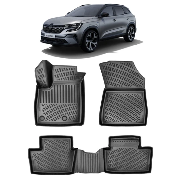 Rizline Renault Austral Mild Hybrit 2023 + 3D Havuzlu Paspas Siyah ürün görseli