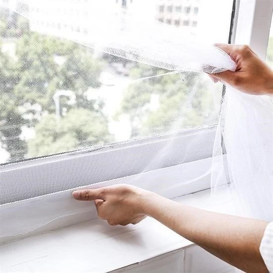 BUFFER® Tüm Cam Pencere Kapılara Uyumlu Çift Kanat Pencere Sinekliği - 5