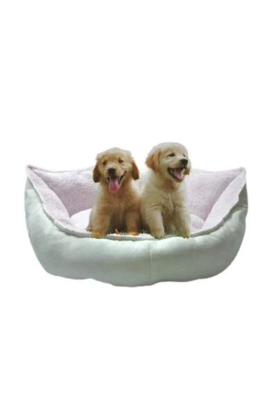 Pribor Yumuşak Silinebilir Kedi Ve Köpek Yatağı 55 Cm Çap Açık Pembe - Resim 2