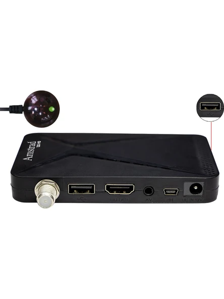 Amstrad 120 Hd - Mini Hd Uydu Alıcısı - ( Kanallar Yüklü - Tkgs - USB - HDMI ) - 4