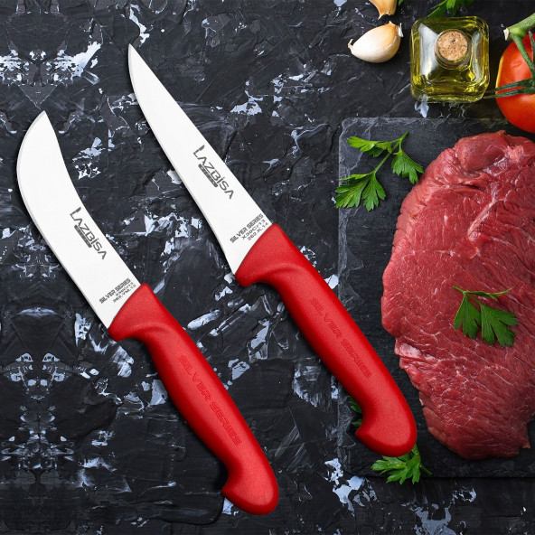 Lazbisa Mutfak Bıçak Seti Et Kemik Yüzme Sıyırma Sebze Bıçağı - Silver Serisi