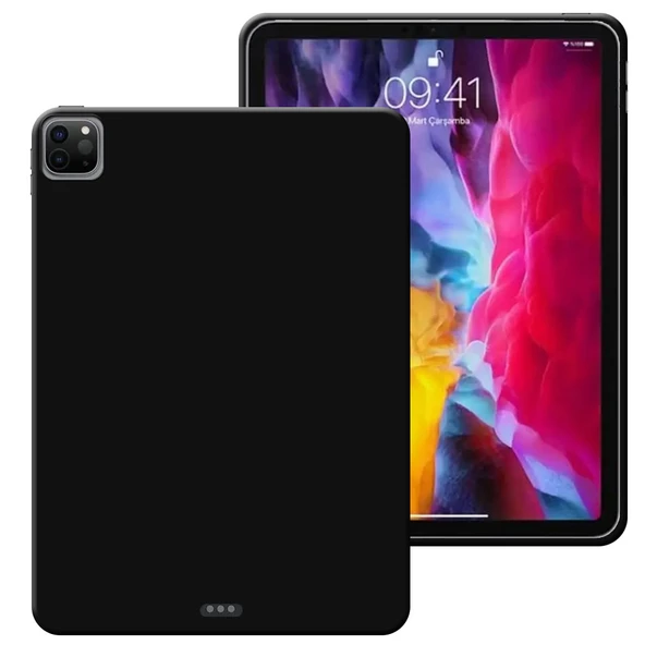 Apple iPad Pro 12,9 inç 4. Nesil Uyumlu A2069 , A2232 , A2233 Rubber Yıkanabilir Silikon Kılıf - Resim 7