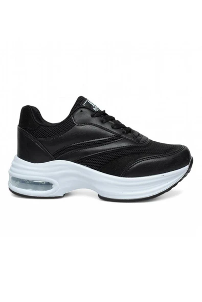 Celira Drk Siyah Fileli Kadın Sneaker Spor Ayakkabı - 4