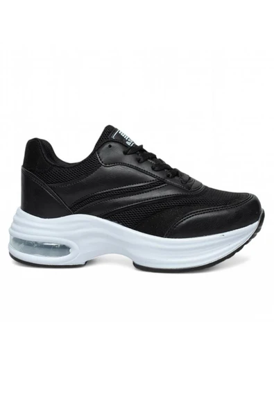 Celira Drk Siyah Fileli Kadın Sneaker Spor Ayakkabı