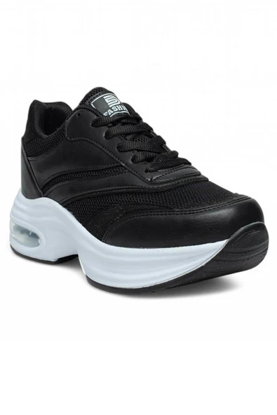 Celira Drk Siyah Fileli Kadın Sneaker Spor Ayakkabı - 3