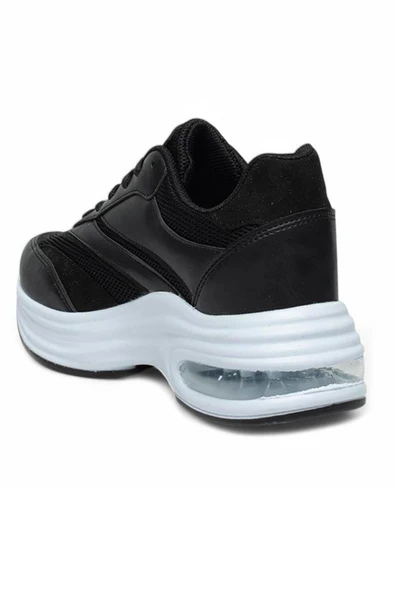 Celira Drk Siyah Fileli Kadın Sneaker Spor Ayakkabı - 2