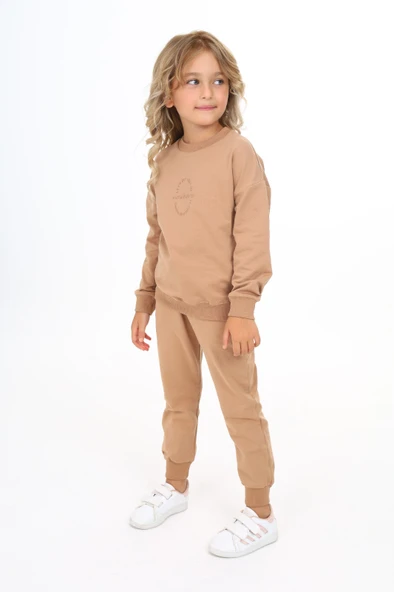 Toontoy Kız Çocuk Baskılı Eşofman Takım - 5