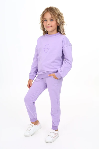 Toontoy Kız Çocuk Baskılı Eşofman Takım - 9
