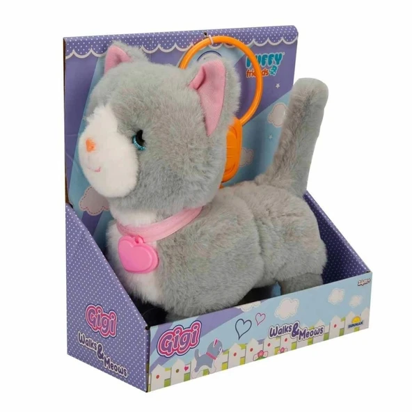Sevimli Kedi Gigi – Sesli ve Hareketli Peluş Oyuncak ile Etkileşimli Oyun