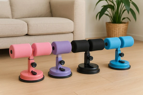 Vantuzlu Mekik Çekme Spor Aleti Karın Egzersizi Evde Spor Egzersiz CKS-1 - 2