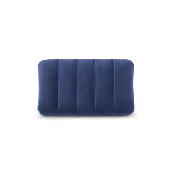 Kadife Kaplı Şişme Yastık 43x28x9 cm – Kamp ve Tatil Konforu