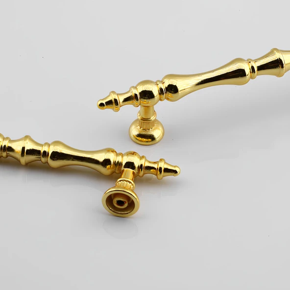 Mobilya Çekmece Mutfak Dolabı Dolap Kulpları Kulbu Kulpu Altın Gold Metal Kulp 96 mm-9.6 cm - 4