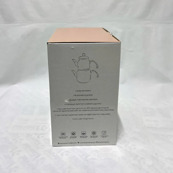 Acar Qualita Viola Mini Emaye Çaydanlık Takımı XAP-07779 - 4