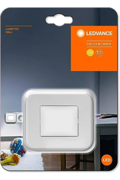 Ledvace Led Hall 3000K 3lm Sensörlü Sarı Işık Gece Lambası