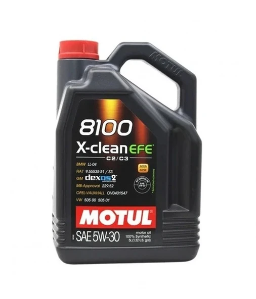 Motul 8100 X-Clean Efe 5W-30 5 Lt Motor Yağı - 2023