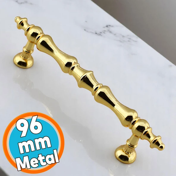 Mobilya Çekmece Mutfak Dolabı Dolap Kulpları Kulbu Kulpu Altın Gold Metal Kulp 96 mm-9.6 cm