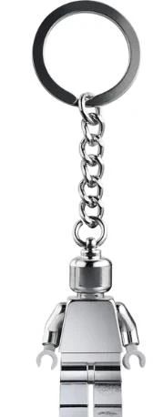 Lego 854305 Silver Minifigure Key Chain - Resim 2