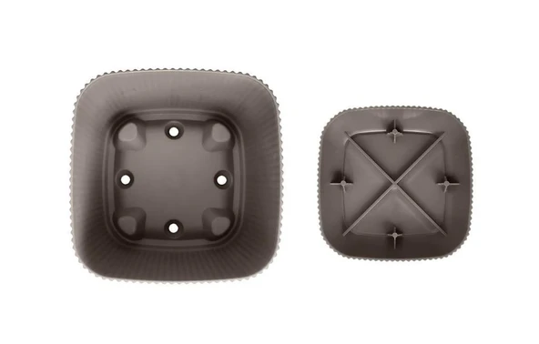 Omnipazar KRS-382 Dekoratif Plastik Mercan Kare Saksı 0.67 lt 6 Renk Set - Resim 5