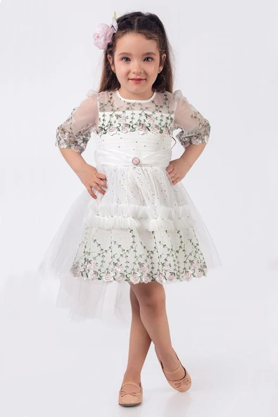 Kız Çocuk Elbise Tüllü