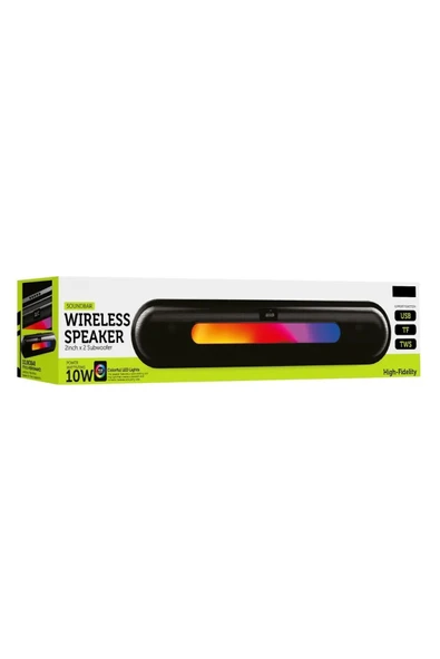Sarftech RGB Led Işıklı Şarjlı Bluetooth Soundbar Hoparlör  PC/Tablet/Telefon Uyumlu Hoparlör - 2