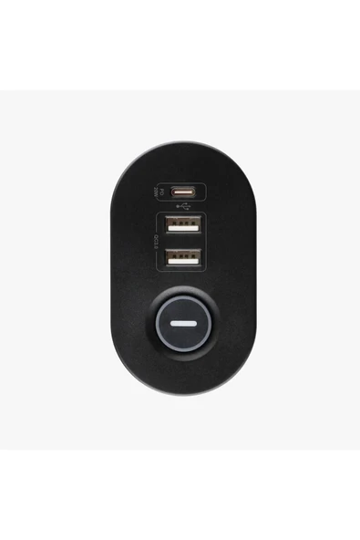 Sarftech Akım Korumalı Priz Masa Kenarı Ayarlanabilir 3 Priz + 2 USB + 1 Type C Girişli Priz - 5