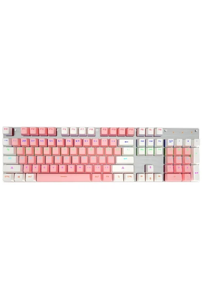 Sarftech Leaven K660 Kablolu 104 Tuşlu Mavi Switch Rgb Mekanik Klavye-pembe - 3