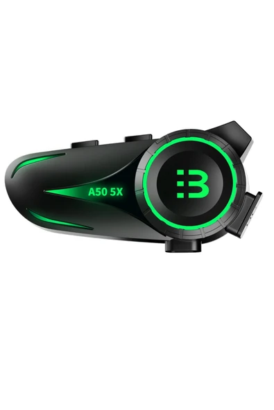 Sarftech 5X Eşleşmeli Grup Sürüş Telsizli Bluetooth 5.3 Motosiklet Kask Kulaklık Motorsiklet İntercom - 2